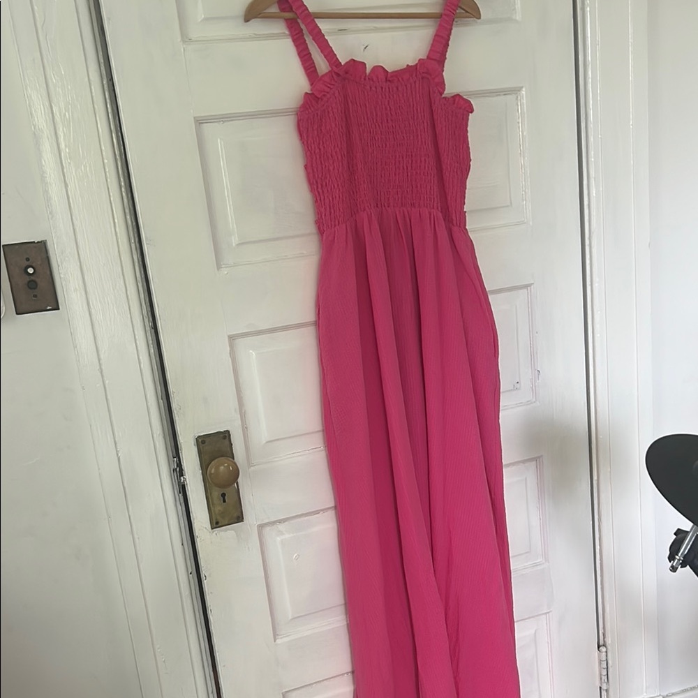 Elegant Pink Maxi Dress